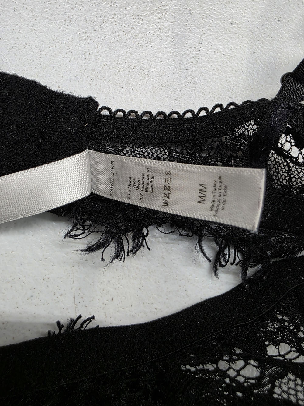 ANINE BING sheer lace bra Black Lace Bralette - Women's Intimates - Picture 6 of 9
